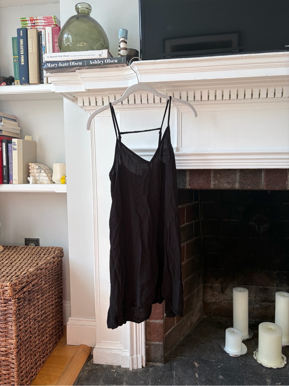 Mimi Chica Black Satin Dress